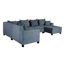 Florac Sectional Sofa - Grey And Dark Grey (WFL-FLORAC-04-S)