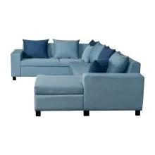 Florac Sectional Sofa - Pale Blue (WFL-FLORAC-05S)
