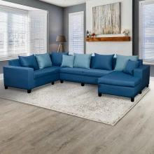 Florac Sectional Sofa - Royal Blue (WFL-FLORAC-06S)