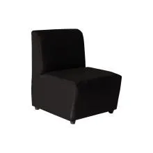 Box Type Single Lobby Chair - WFL-LBC01-BL-S (Black)