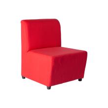 Box Type Single Lobby Chair - WFL-LBC01-RD-S (Red)