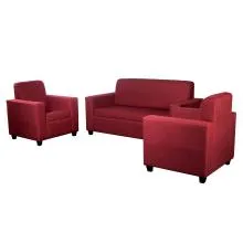 Monaco Sofa Maroon Fabric