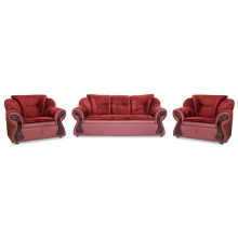 Raid Sofa (Maroon PVC And Fabric) - WFL-NEW-RAID-BL-S