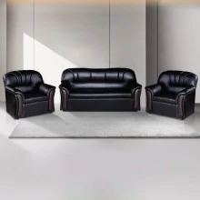 Nobel Sofa - Black PVC (WFL-NOBEL-NEW-BL-S)