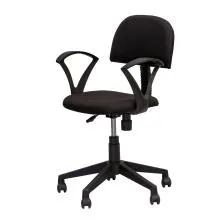 Typist Chair With Arm - Black (NOC-T009-BL-S)