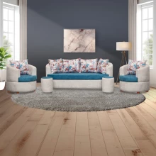 Ritz Sofa (Beige & Blue) - WFL-RITZ-01-S