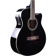 Kadence Frontier Guitar Semi Acoustic 40" EQ Guitar Black (Y-KF-BG10)